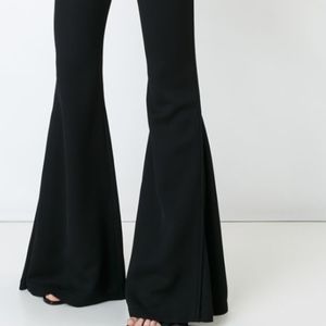 Brandon Maxwell Piped Flare-Leg Trousers (NEW)